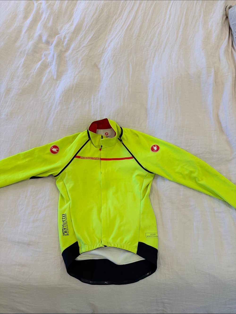 Castelli High-Visibility Yellow Men's Cycling Jersey